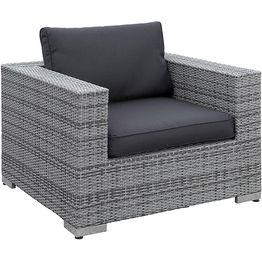 Nojatuoli Bahamas tummanharmaa/musta