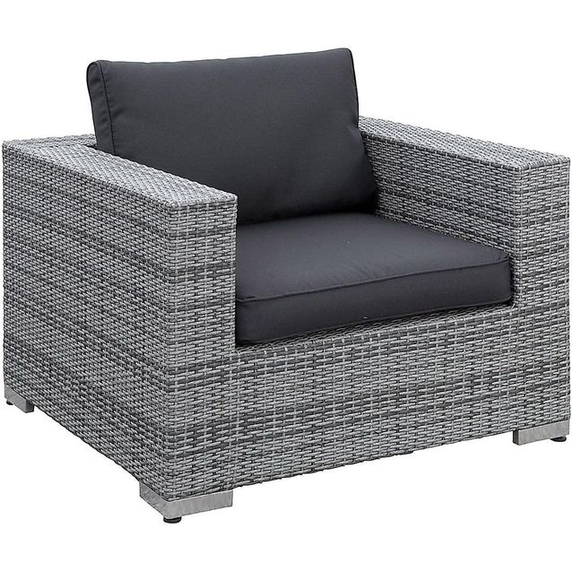 Nojatuoli Bahamas tummanharmaa-musta