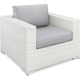 Nojatuoli Bahamas valkoinen/harmaa