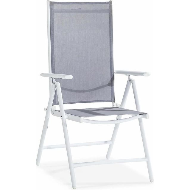 Nojatuoli Maggie säädettävä valkoinen/harmaa