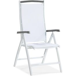 Nojatuoli Monaco säädettävä valkoinen