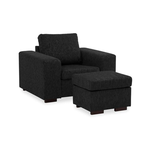 Nojatuoli Scandinavian Choice Link jalkarahilla musta