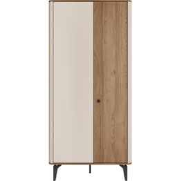 Vaatekaappi Nomla 2D AURENA AU1, 89x190 cm, ruskea/beige