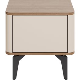 Yöpöytä Nomla AURENA AU10, 48x47 cm, ruskea/beige