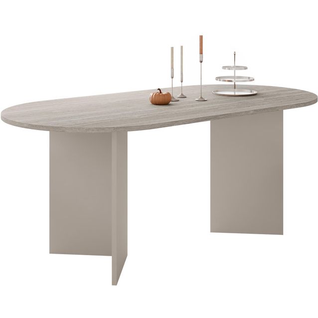 Soikea ruokapöytä Nomla GELIZO 22 mm, 90x185 cm, beige
