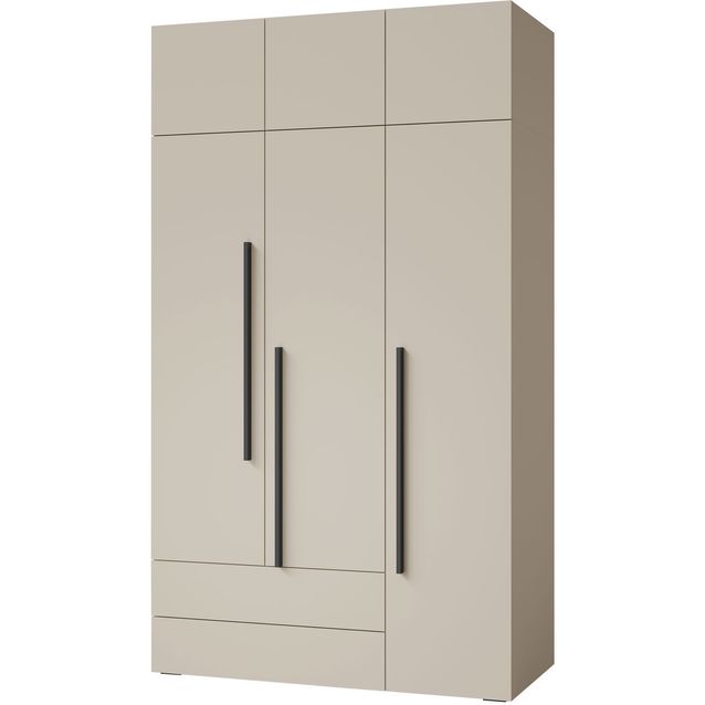 Vaatekaappi Nomla LORIN REG 1 3D2S + yläkaappi, beige