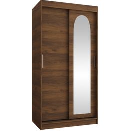 Vaatekaappi Nomla SELFIE, 200 cm korkea, ruskea, eri leveyksiä