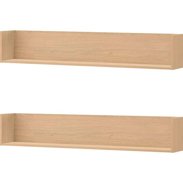 Seinähylly Nomla WOOW WO-10, 140x25 cm, 2 kpl, eri värejä