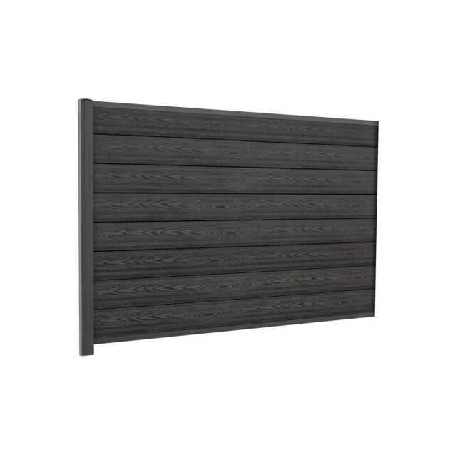 Komposiitti ponttilauta-aitapaketti Hortus, Premium Lucca -pintakuvio, lisäosio, 121.3cm