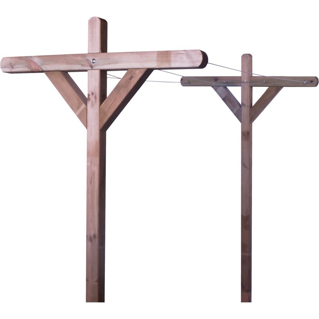 Pyykinkuivausteline Hortus, painekyllästetty mänty, sis. 20m pyykkinarua