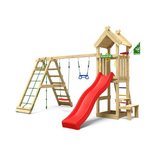 Leikkitorni Jungle Gym Totem, 2-Climb Module 200, liukumäki