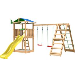 Leikkitornikokonaisuus Jungle Gym Hut 2.1, 2-Climb Module 220, ilman liukumäkeä