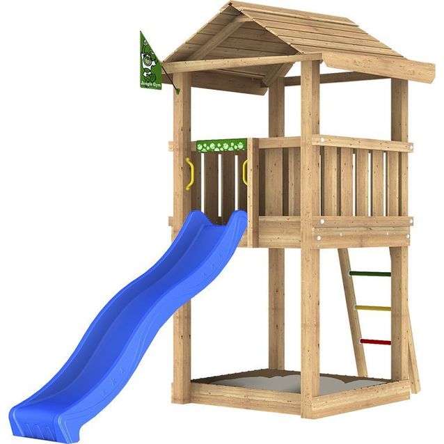 Leikkitornikokonaisuus Jungle Gym House 2.1, ilman liukumäkeä