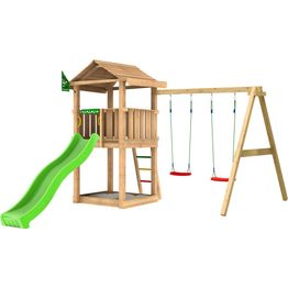 Leikkitornikokonaisuus Jungle Gym House 2.1, 2-Swing Module 220, ilman liukumäkeä