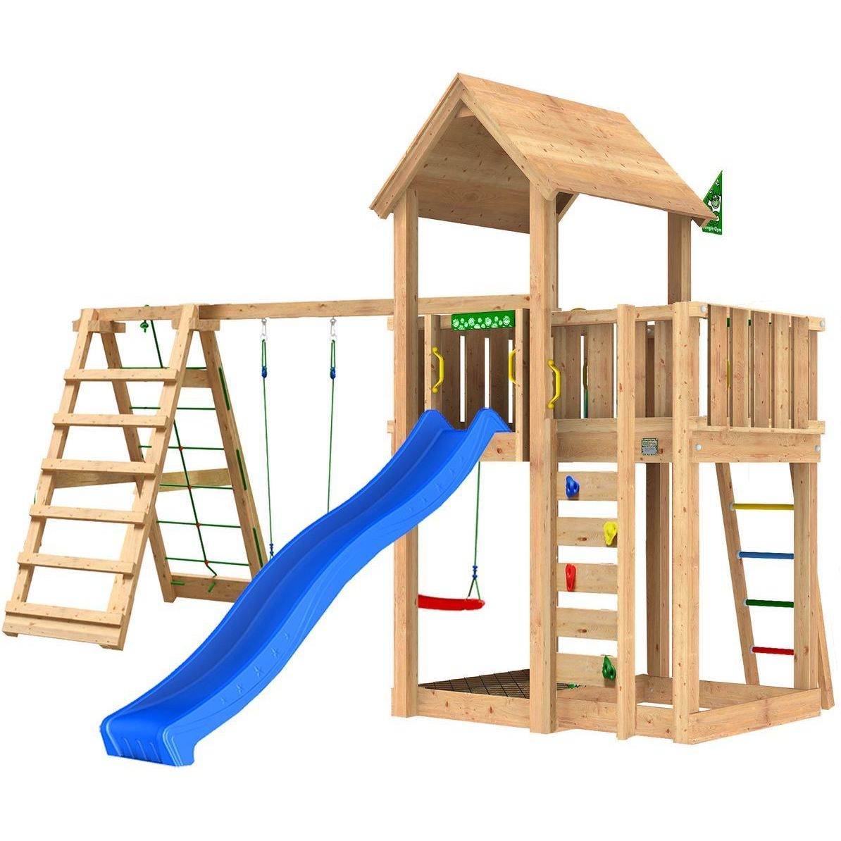 Leikkitorni Jungle Gym Mansion 2.1, 2-Climb Module 220, ilman liukumäkeä