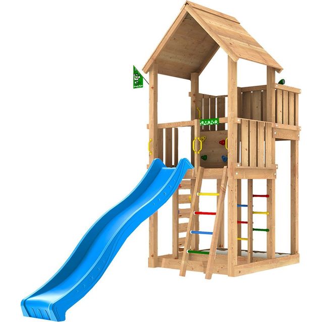 Leikkitorni Jungle Gym Palace 2.1, sininen liukumäki