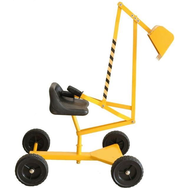 Pyörillä oleva kaivinkone hiekkalaatikkoon Nordic Play Active