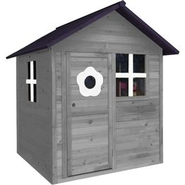 Leikkimökki Nordic Play Active, 158x148x132cm, harmaa/musta