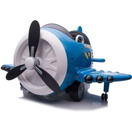 Lasten sähkölentokone Nordic Play Speed, valot, kauko-ohjain, tykki, 2x6V