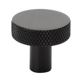 Nuppivedin Beslag Design Flat, Ø26x24mm, musta