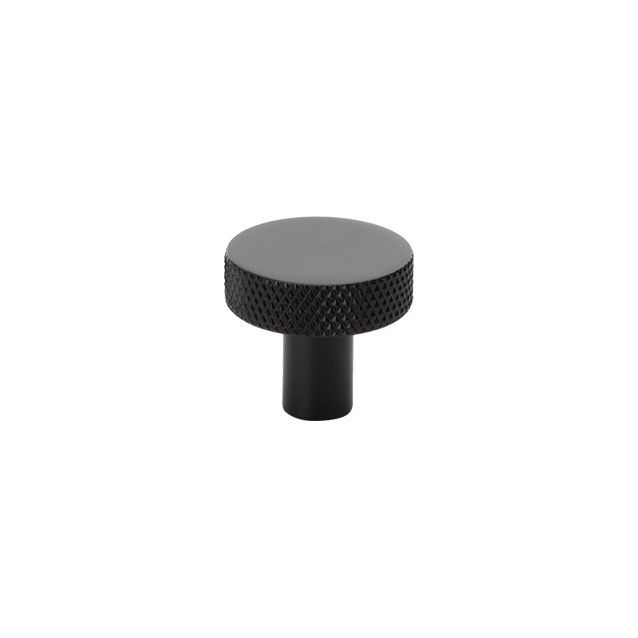 Nuppivedin Beslag Design Flat, Ø26x24mm, musta