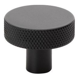 Nuppivedin Beslag Design Flat, Ø32x24mm, musta