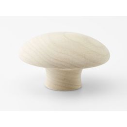 Nuppivedin Beslag Design Mushroom Ø50x29 mm puuvalmis koivu