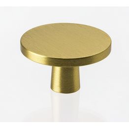 Nuppivedin Beslag Design Plato Ø42x24 mm harjattu messinki