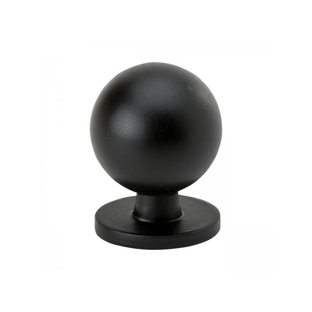 Nuppivedin Beslag Design Solliden, Ø25x27 mm, mattamusta