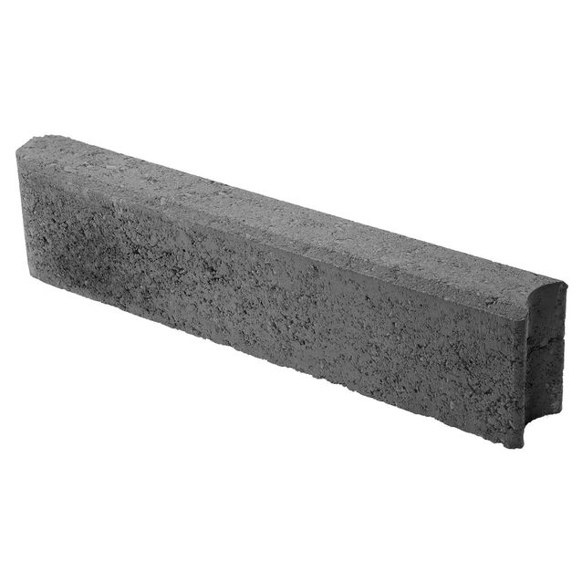 Nurmikon reunakivi 600x135x80 mm musta