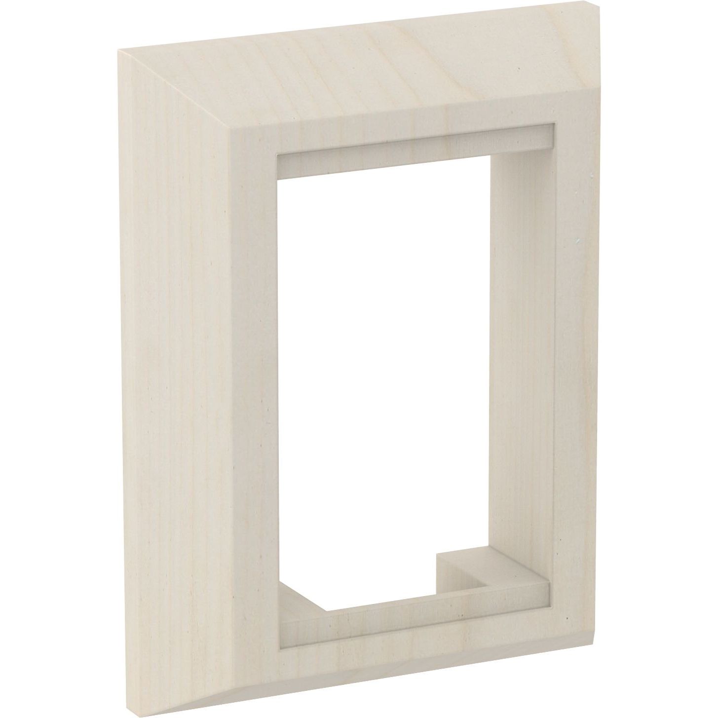 Ohjainosan pinta-asennuslevy SAWO Classic 2,0 -ohjaimelle haapa