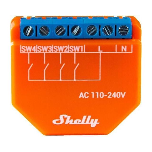 Ohjausyksikkö Shelly Plus I4