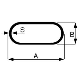 Ohutseinäputki teräs litteänsoikea 40x20x2,00 mm kylmävalssattu pituus 6 m