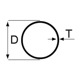 Ohutseinäputki teräs pyöreä Ø32x2,00 mm kylmävalssattu pituus 6 m