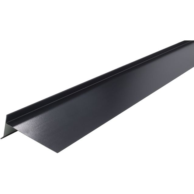 Olallinen päätyräystäspelti Kerabit 2,0 m RR33 musta