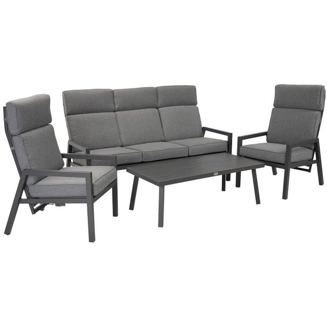 Oleskeluryhmä Home4you Casper 5-istuttava harmaa