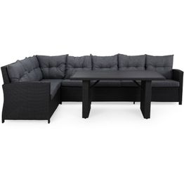 Oleskeluryhmä James pöytä sohva vasen musta