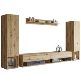 Olohuoneen seinäyksikkö AMADEO, eri värivaihtoehtoja