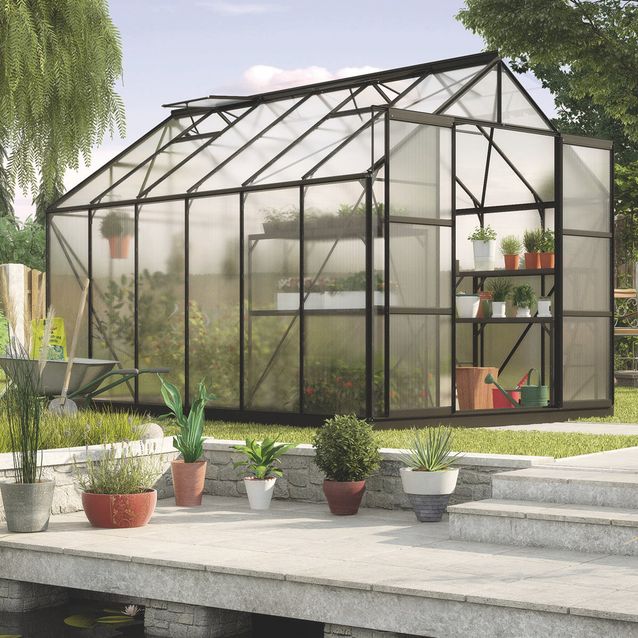 Kasvihuone Vitavia Uranus, polykarbonaatti, musta