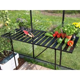 Taitettava pöytä kasvihuoneeseen Vitavia, musta