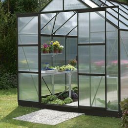 Lisäpariovet kasvihuoneeseen Vitavia Merkur, ilman lasia, musta