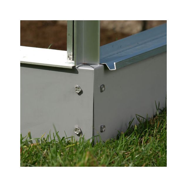 Kasvihuoneen sokkeli Vitavia Venus/Orion 5000, 5m2, 125mm, teräs, harmaa