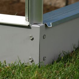 Kasvihuoneen sokkeli Vitavia Venus, 125mm, teräs, harmaa