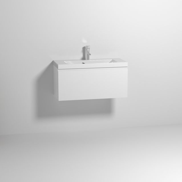 Allaskaappi altaalla Otsoson Aava, ei vedintä, valkoinen, eri kokoja