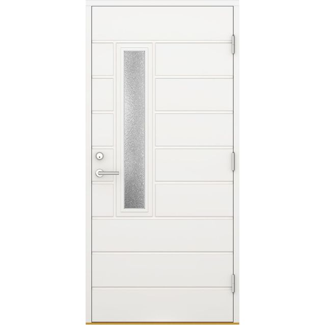 Ulko-ovi Oulux Modern 9-10x21 karmi 115 mm valkoinen