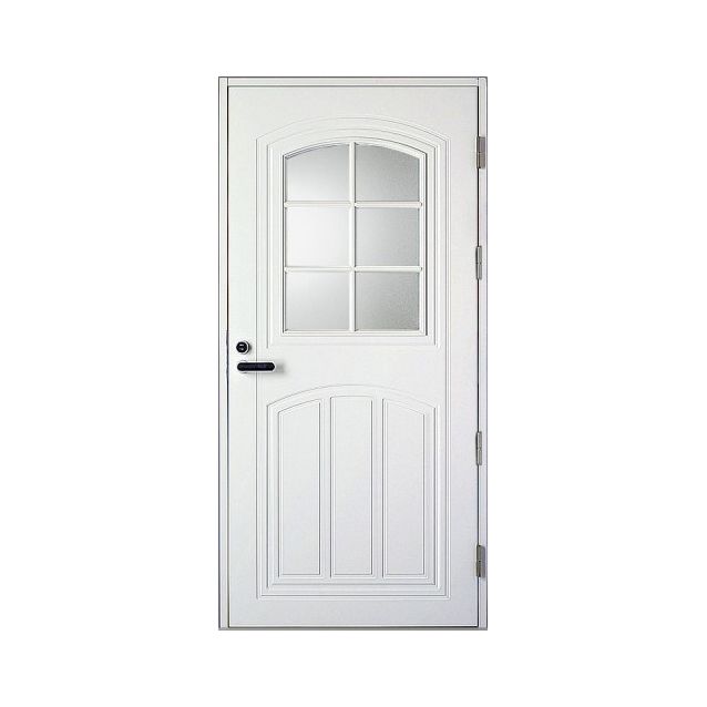 Ulko-ovi Kaskipuu UOL2 Thermo 9-10x21 karmi 115 mm valkoinen 