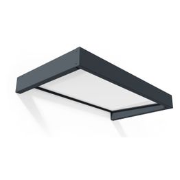 Ovikatos Palram-Canopia Sophia, harmaa/valkoinen, eri leveyksiä