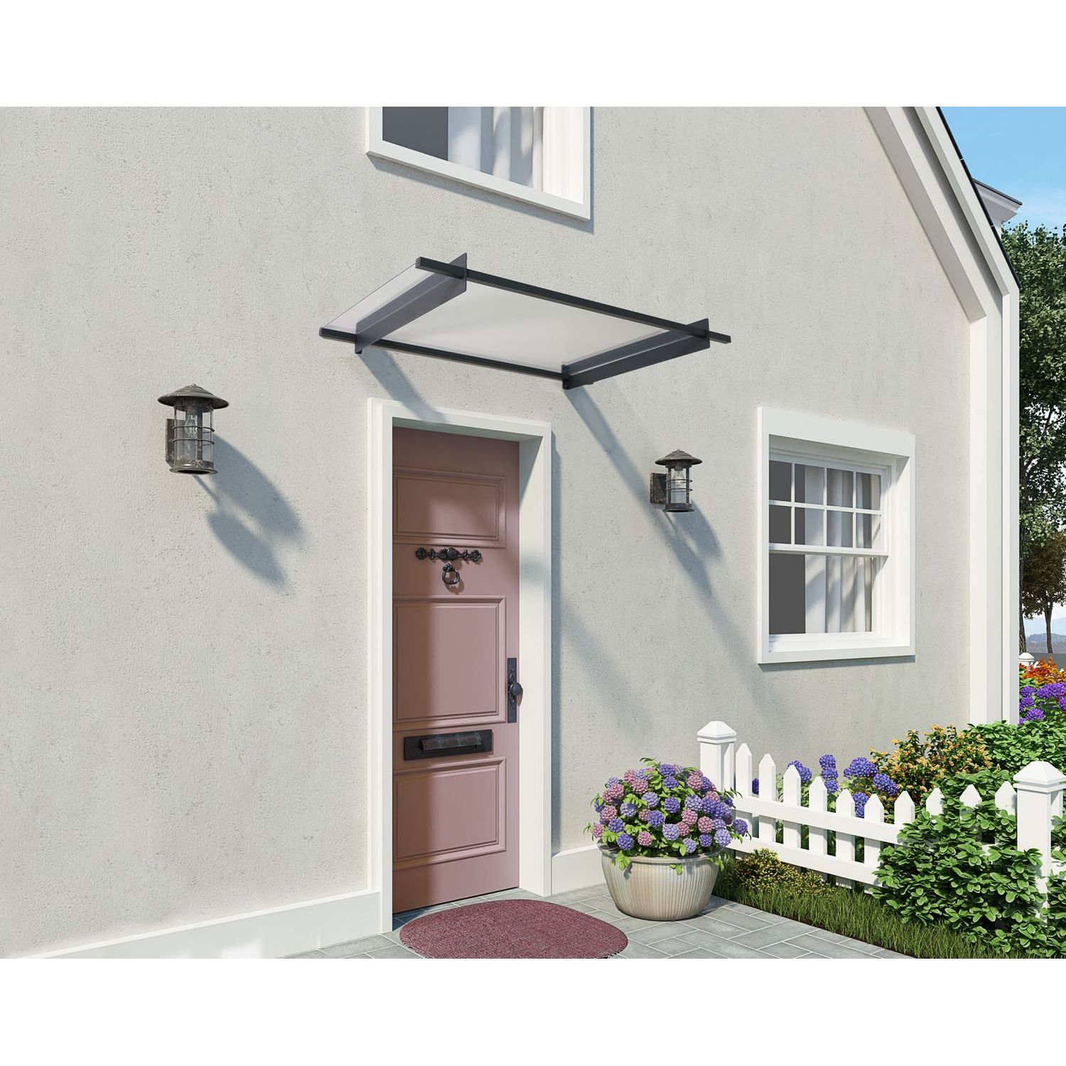 Ovikatos Palram-Canopia Nancy 1500 harmaa/kirkas lisäkuva 13