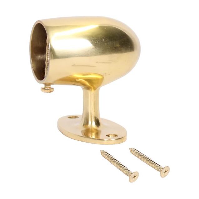 Päätykannatin Piippo Ø 38mm messinki