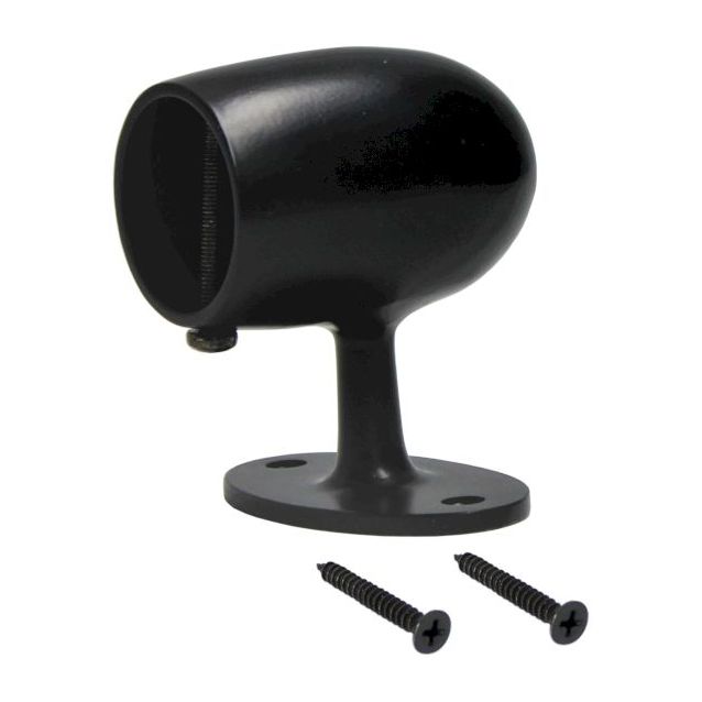 Päätykannatin Piippo Ø 36mm pulverimaalattu musta